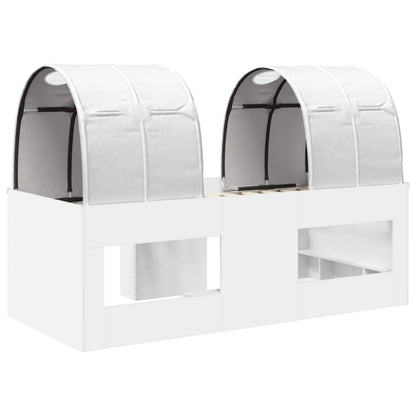Letto Alto per Bambini con Tunnel 3 pz Bianco | homemem39