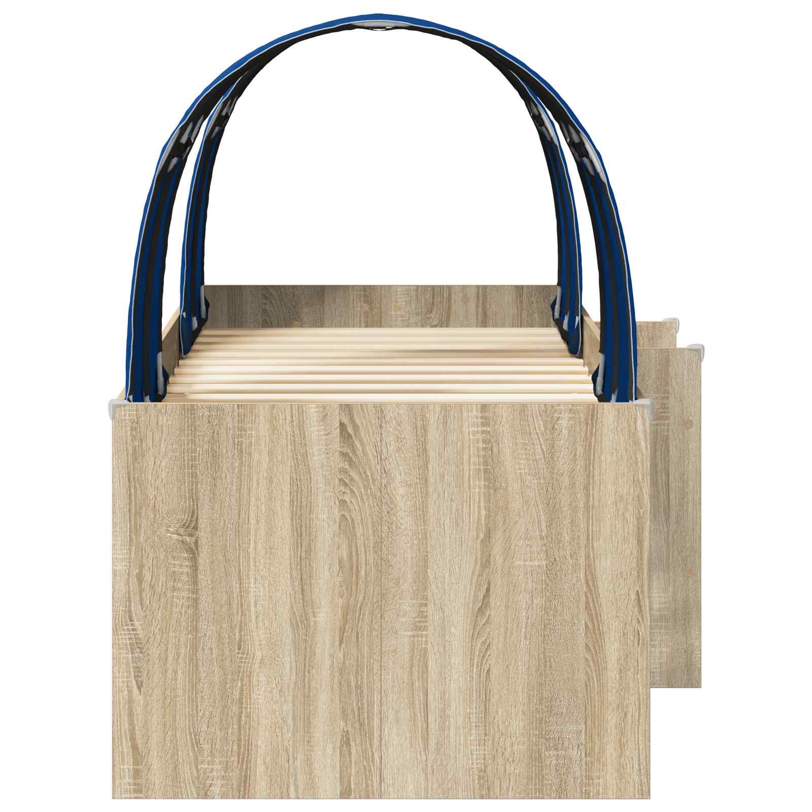 Letto con Tunnel 3 pz Rovere Sonoma e Blu Legno ingegnerizzato | homemem39