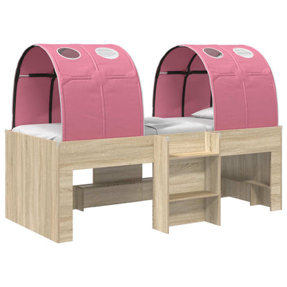 Letto con Tunnel 4 pcs Sonoma e Rosa Legno ingegnerizzato | homemem39