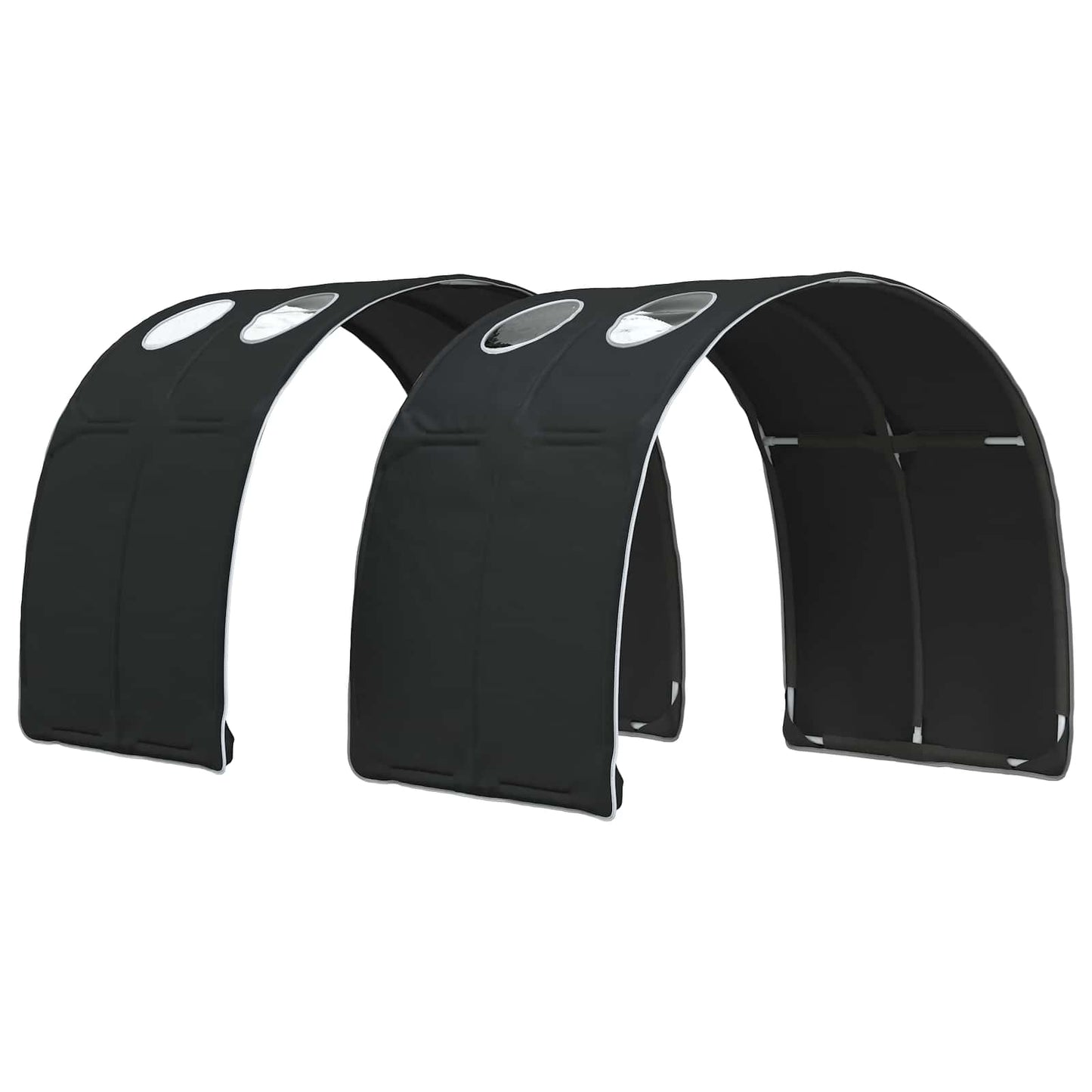 Letto con Tunnel 3 pz Sonoma e Nero Legno ingegnerizzato