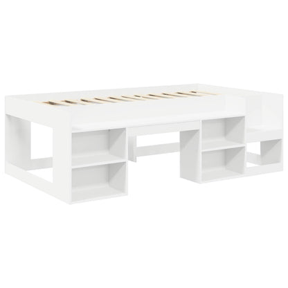 Letto con Tunnel 3 pz Bianco e Nero Legno ingegnerizzato | homemem39