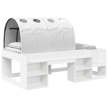 Letto con Tunnel 3 pz Bianco Legno ingegnerizzato | homemem39