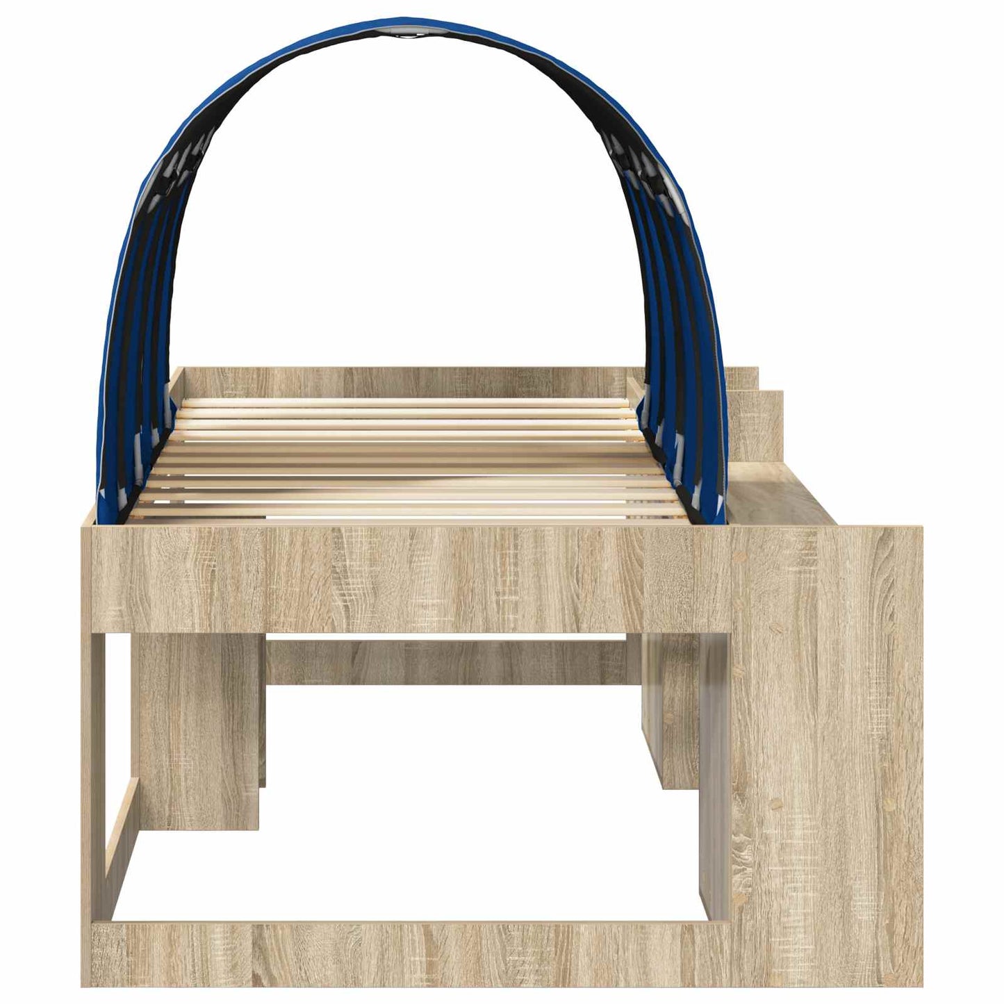 Letto con Tunnel 3 pz Rovere Sonoma e Blu Legno ingegnerizzato | homemem39