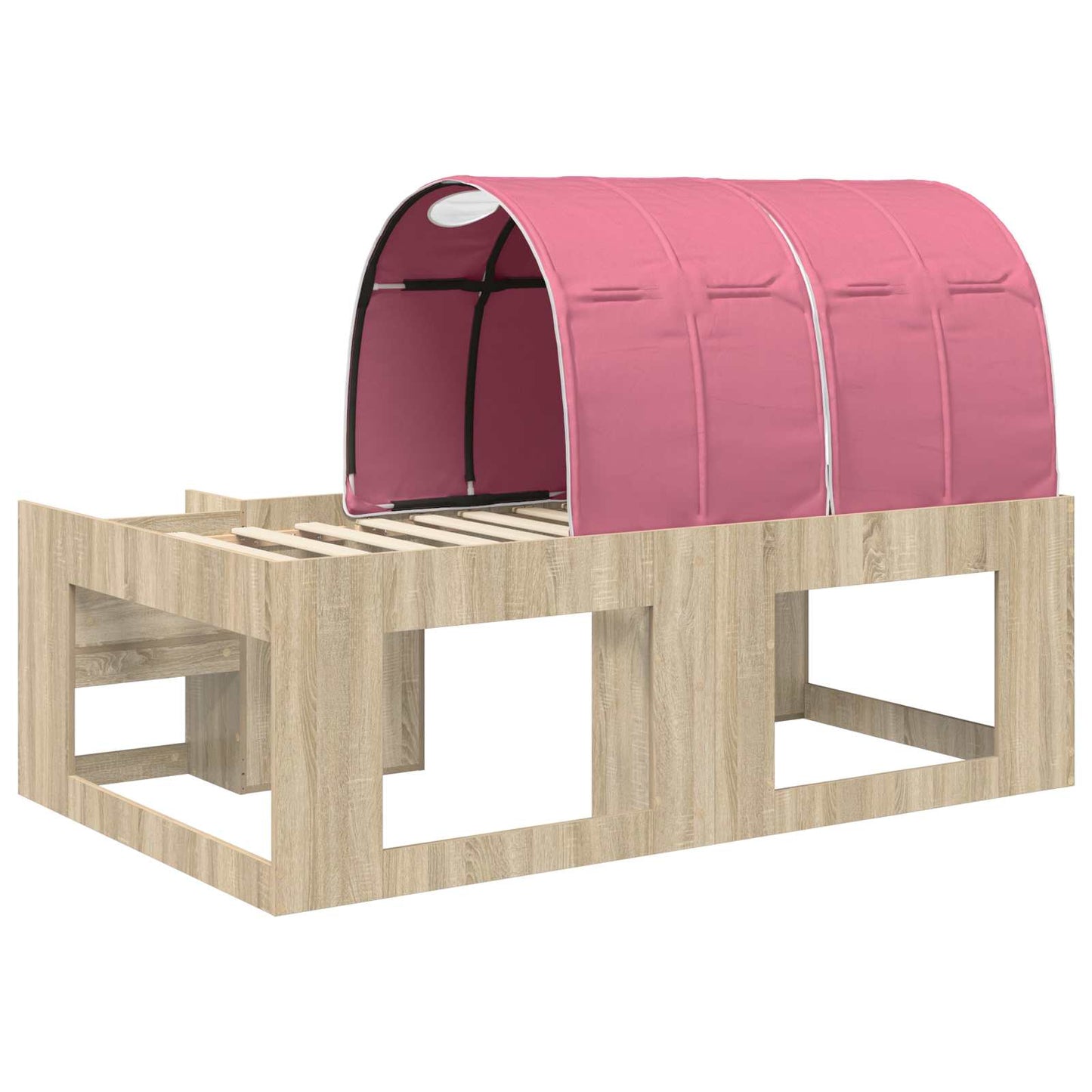 Letto con Tunnel 3 pz Rovere Sonoma e Rosa Legno multistrato | homemem39