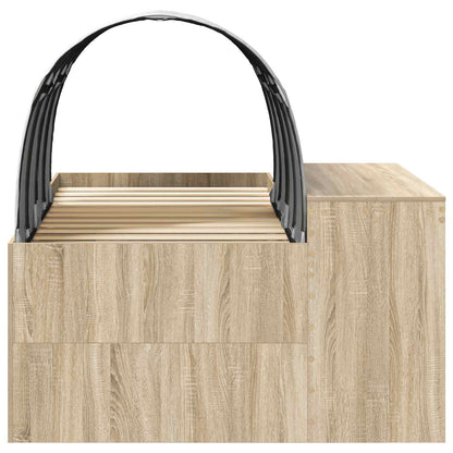 Letto con Tunnel 3 pz Rovere Sonoma e Bianco Legno multistrato | homemem39