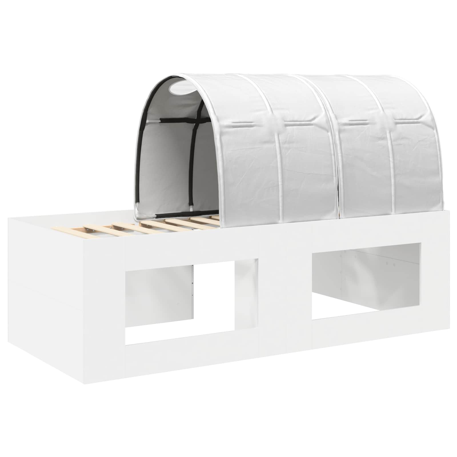 Letto con Tunnel 3 pz Bianco Legno ingegnerizzato | homemem39