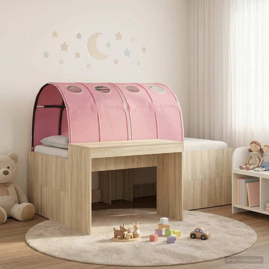 Letto con Tunnel 3 pz Rovere Sonoma e Rosa Legno ingegnerizzato | homemem39