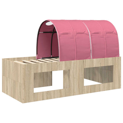 Letto con Tunnel 3 pz Rovere Sonoma e Rosa Legno ingegnerizzato | homemem39