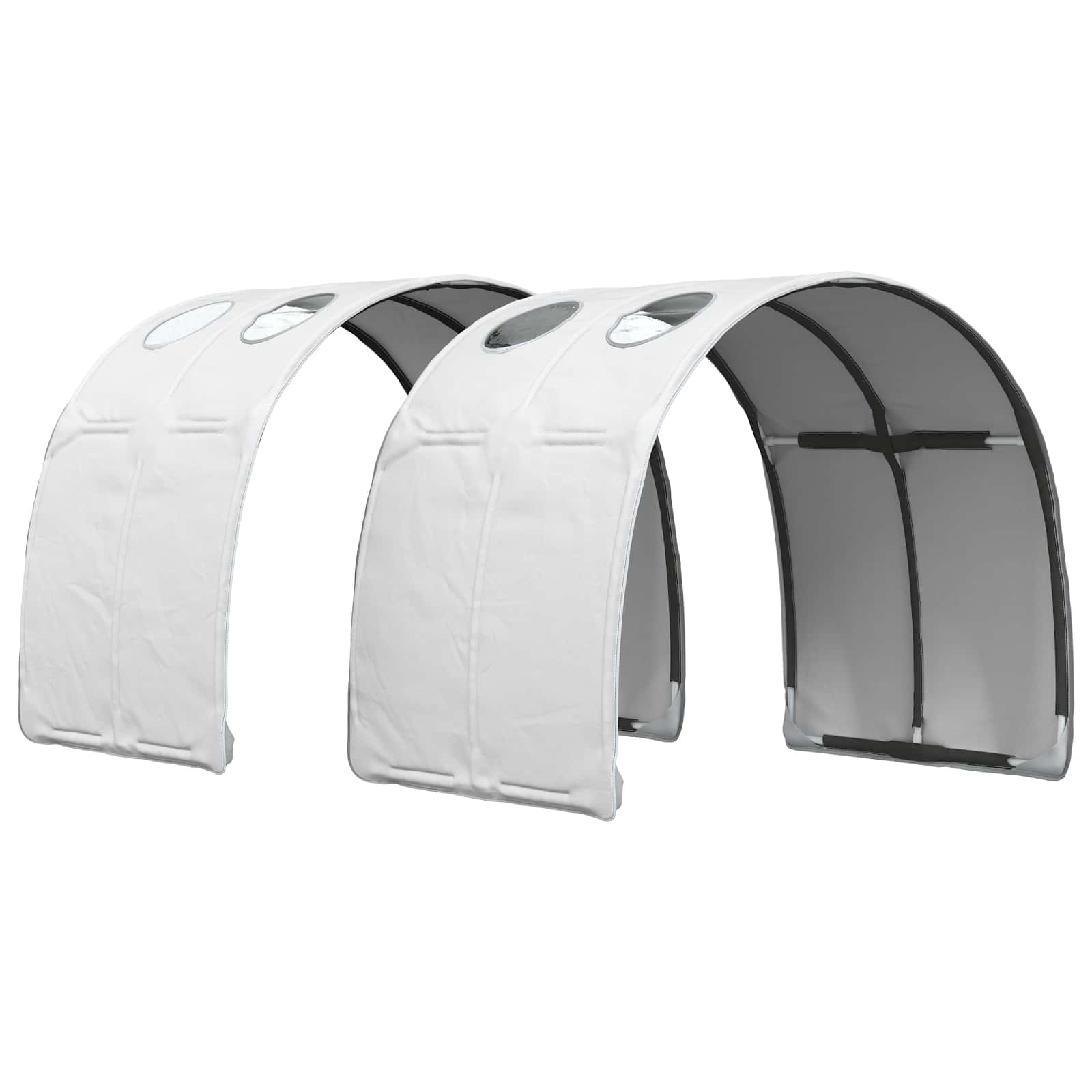 Letto con Tunnel 3 pz Rovere Sonoma e Bianco | homemem39