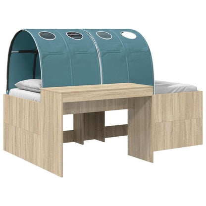 Letto alto per bambini con scrivania 3 pz Legno ingegnerizzato | homemem39
