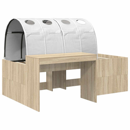 Letto alto per bambini con scrivania 3 pz Legno ingegnerizzato | homemem39
