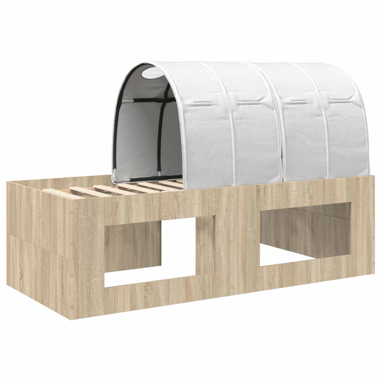 Letto alto per bambini con scrivania 3 pz Legno ingegnerizzato | homemem39