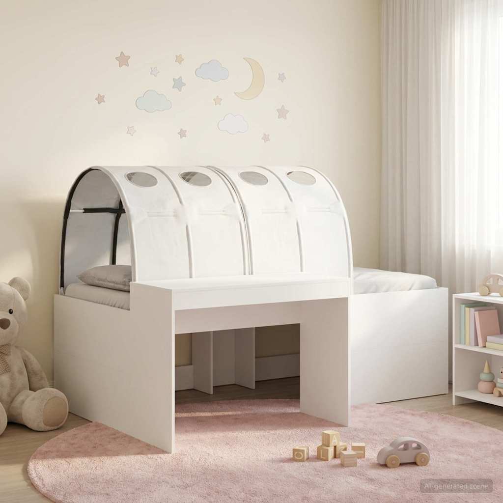 Letto con Tunnel 3 pz Rovere Artigianale e Bianco | homemem39