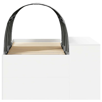 Letto con Tunnel 3 pz Rovere Artigianale e Bianco | homemem39