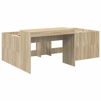 Letto con Tunnel 3 pz Rovere Artigianale e Blu | homemem39