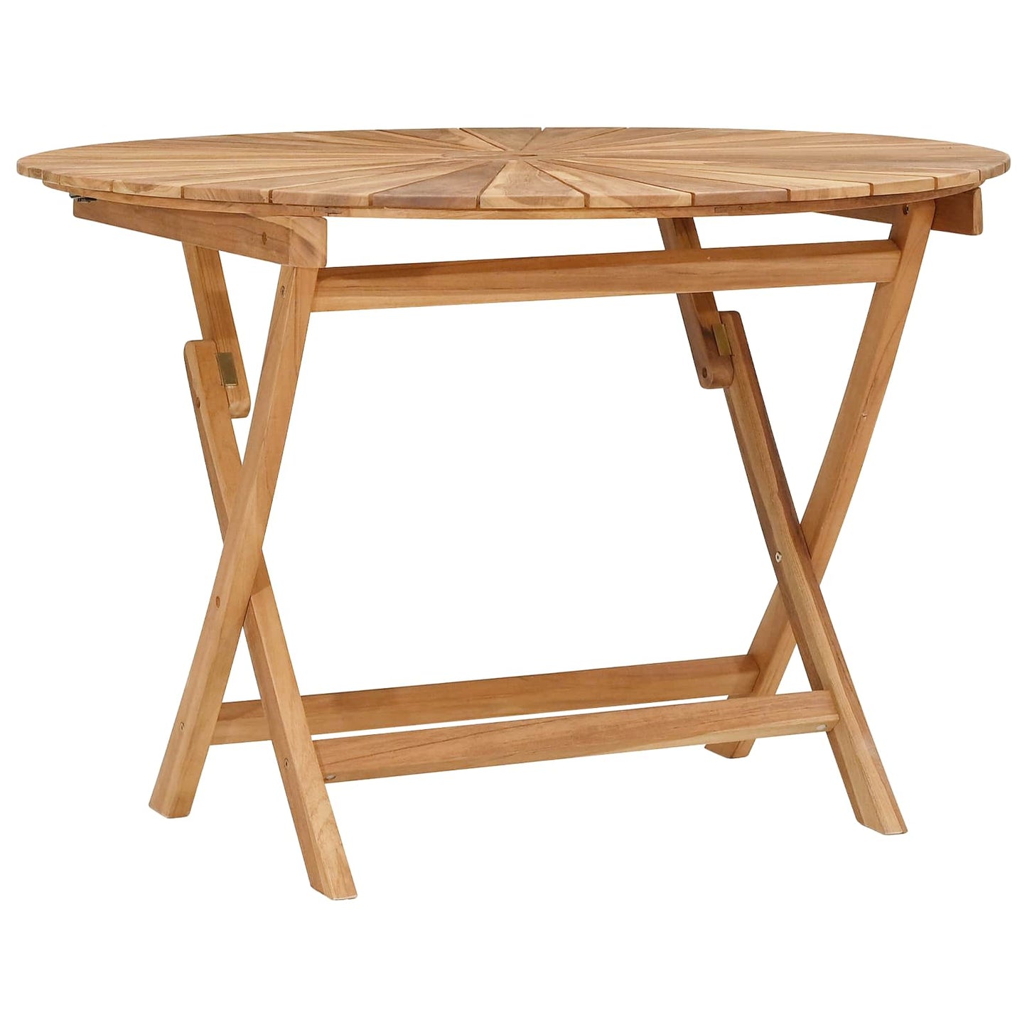 Tavolo da Giardino Pieghevole Naturale Ø 110 x 75 cm | homemem39
