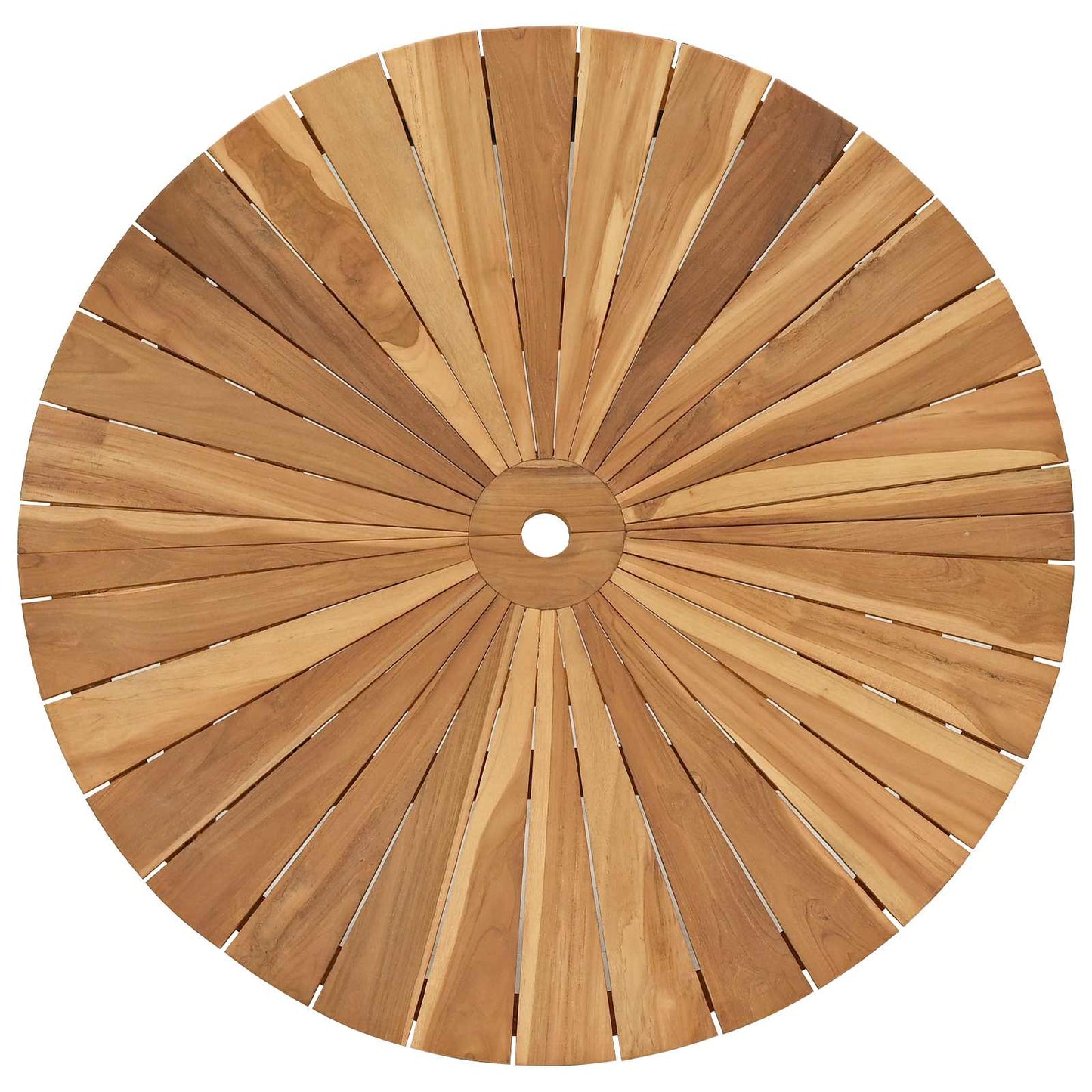 Tavolo da Giardino Pieghevole Naturale Ø 110 x 75 cm | homemem39