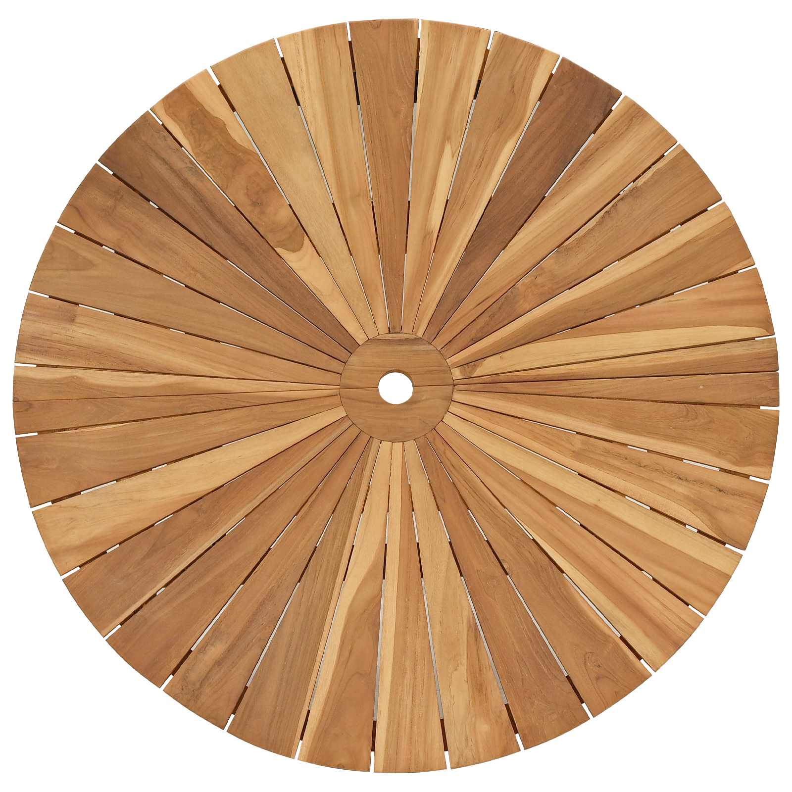 Tavolo da Giardino Pieghevole Naturale Ø 110 x 75 cm | homemem39