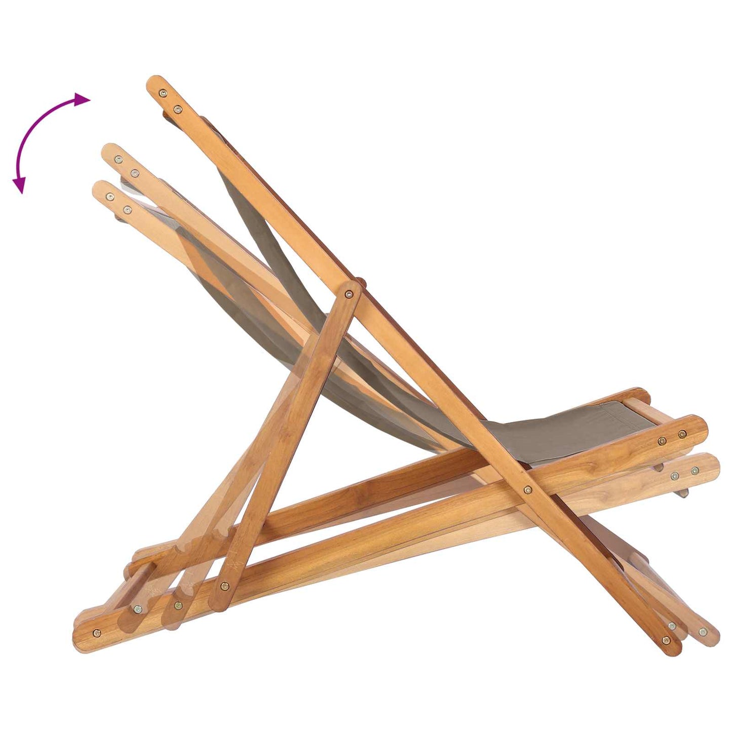 Sedia da spiaggia Tortora Legno di teak solido | homemem39