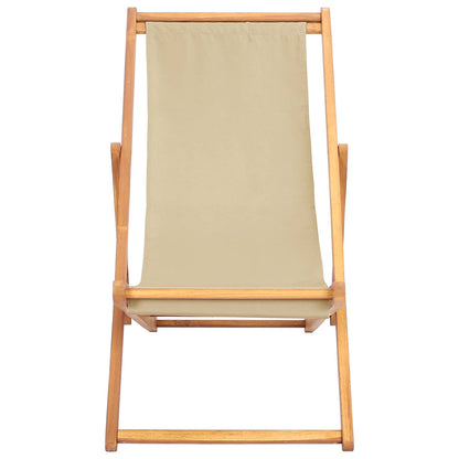 Sedia da spiaggia Beige Legno di teak solido | homemem39