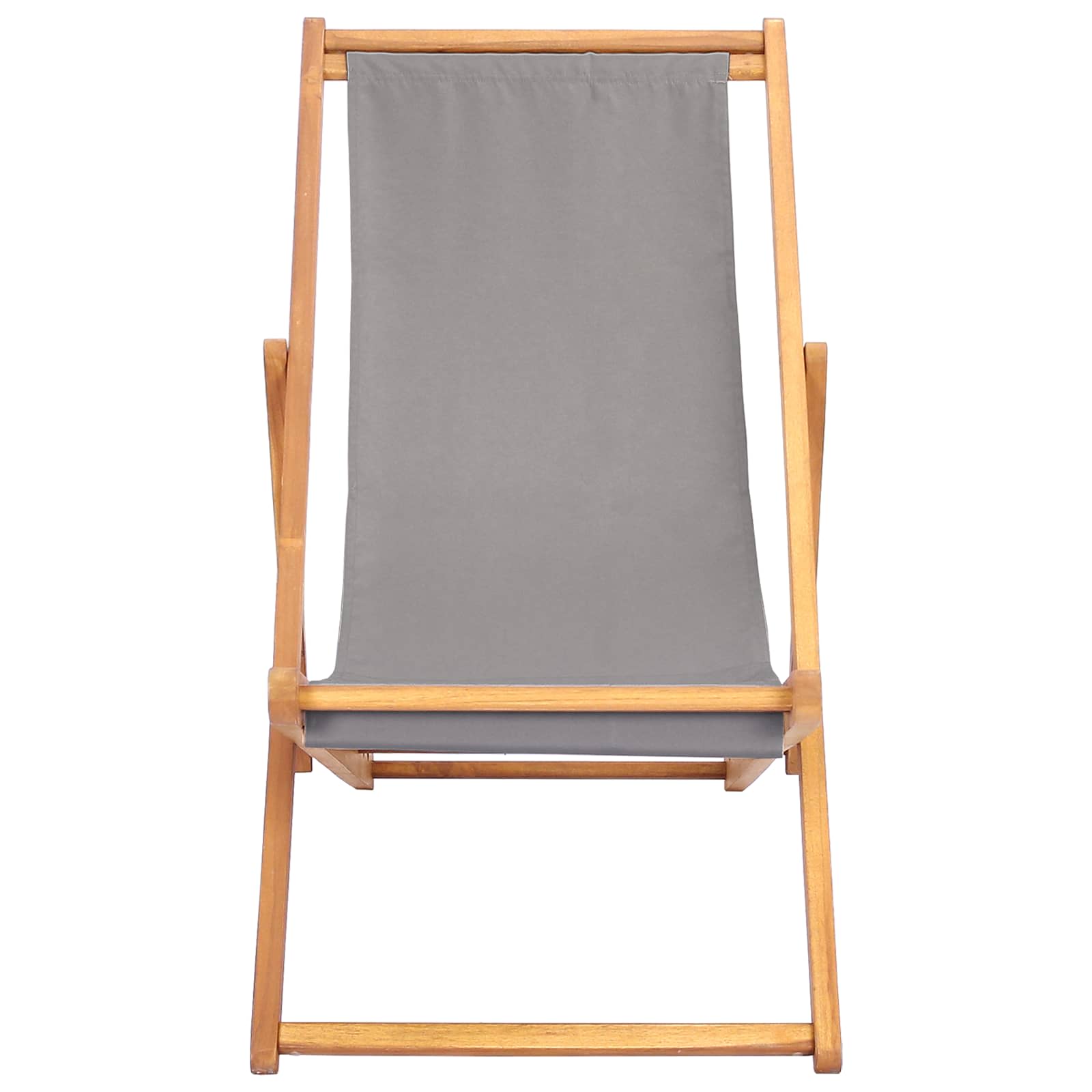 Sedia da spiaggia Grigio Chiaro Legno di teak solido | homemem39