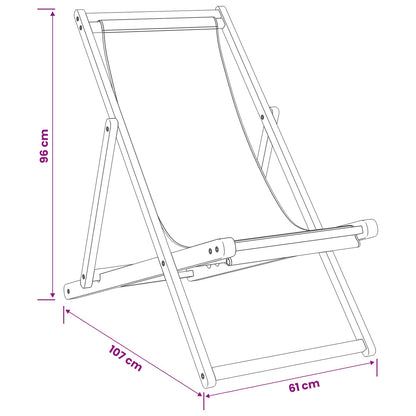 Sedia da spiaggia Grigio Chiaro Legno di teak solido | homemem39