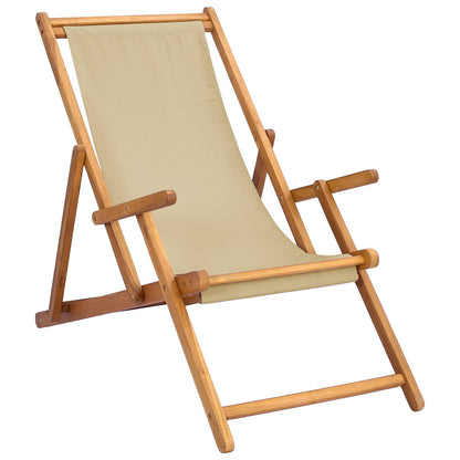 Sedia da spiaggia Beige Legno di teak solido | homemem39