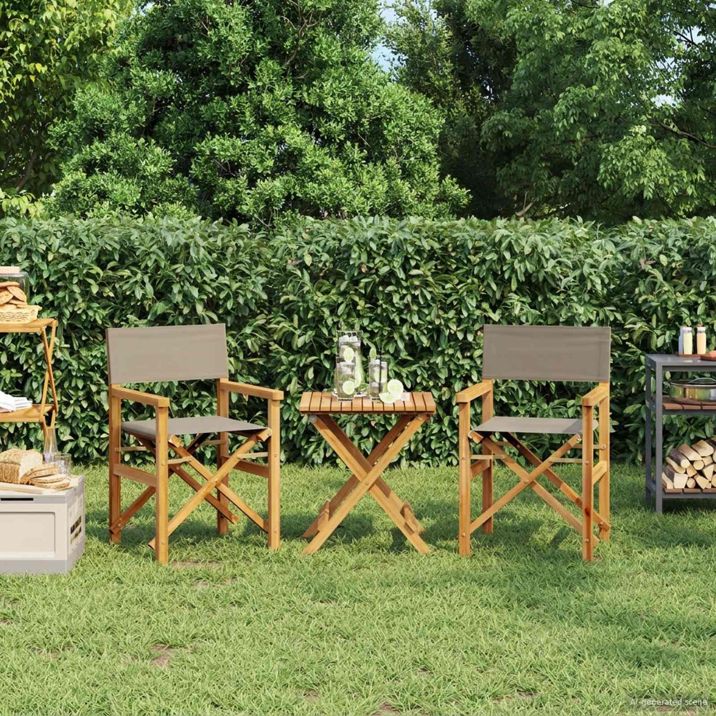 Sedia da pranzo 56 x 54 x 87 cm 100% Poliestere Teak Solido
