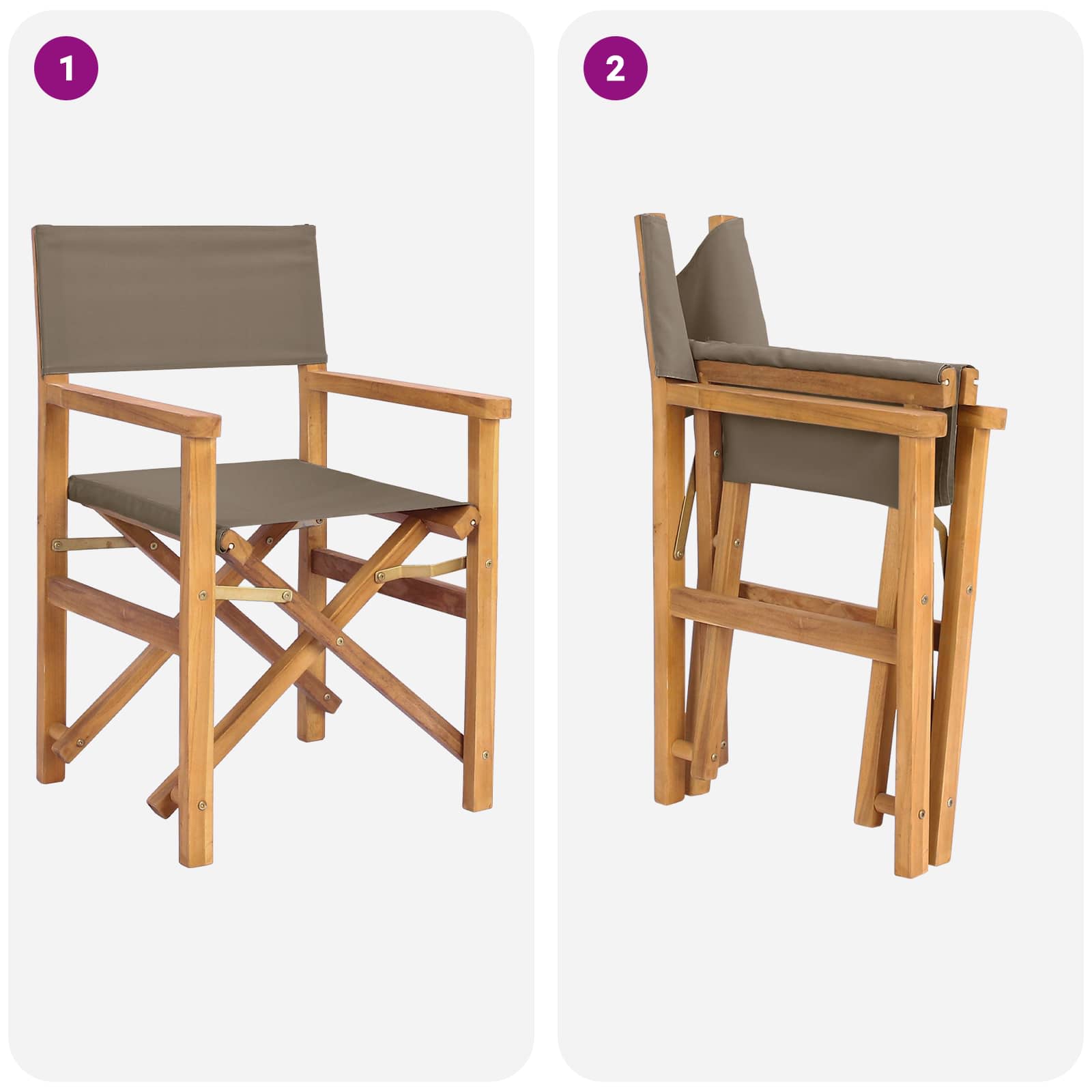Sedia da pranzo 56 x 54 x 87 cm 100% Poliestere Teak Solido | homemem39
