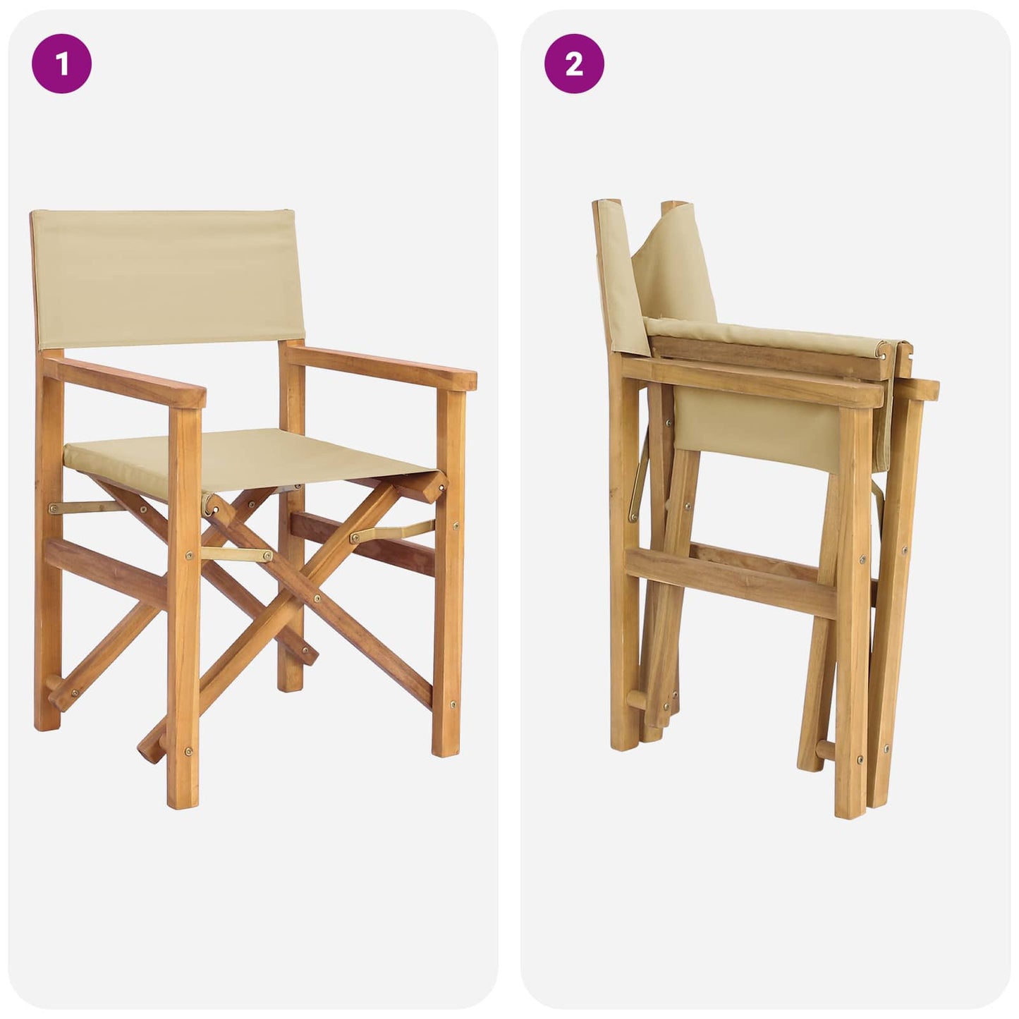 Sedia da pranzo Marrone e Beige 56 x 54 x 87 cm | homemem39