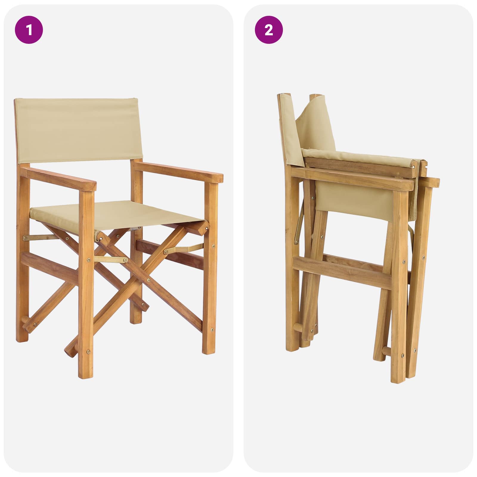Sedia da pranzo Marrone e Beige 56 x 54 x 87 cm | homemem39