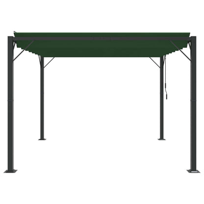 Gazebo con tetto ventilato 3 x 3 x 2,14 m Verde
