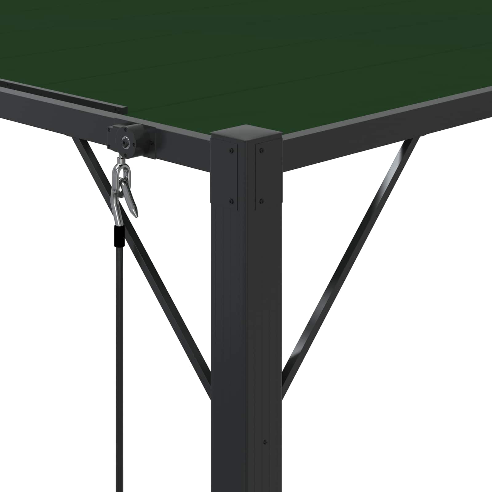 Gazebo con tetto ventilato Verde 3 x 4 x 2,14 m | homemem39
