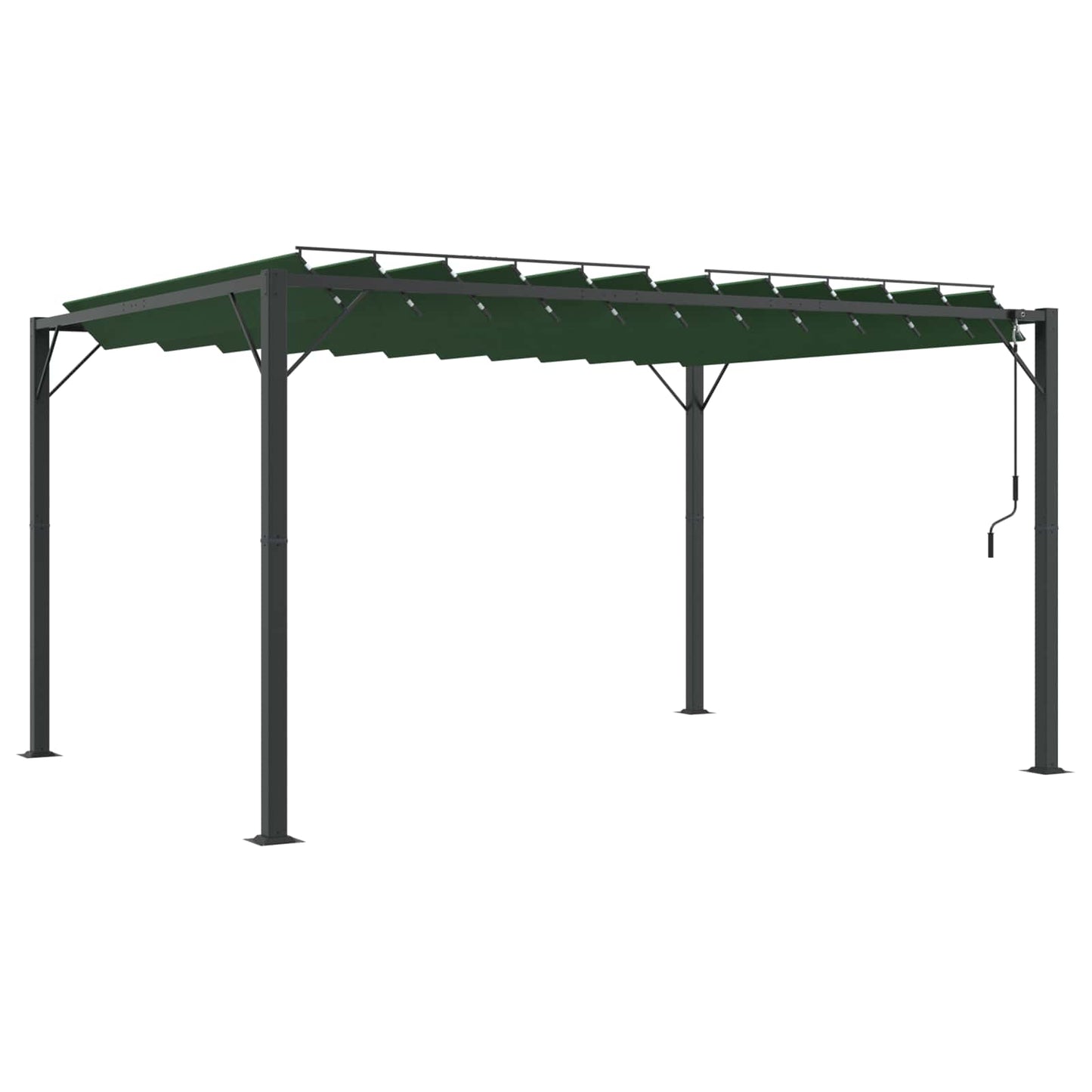 Gazebo con tetto ventilato Verde 3 x 4 x 2,14 m | homemem39