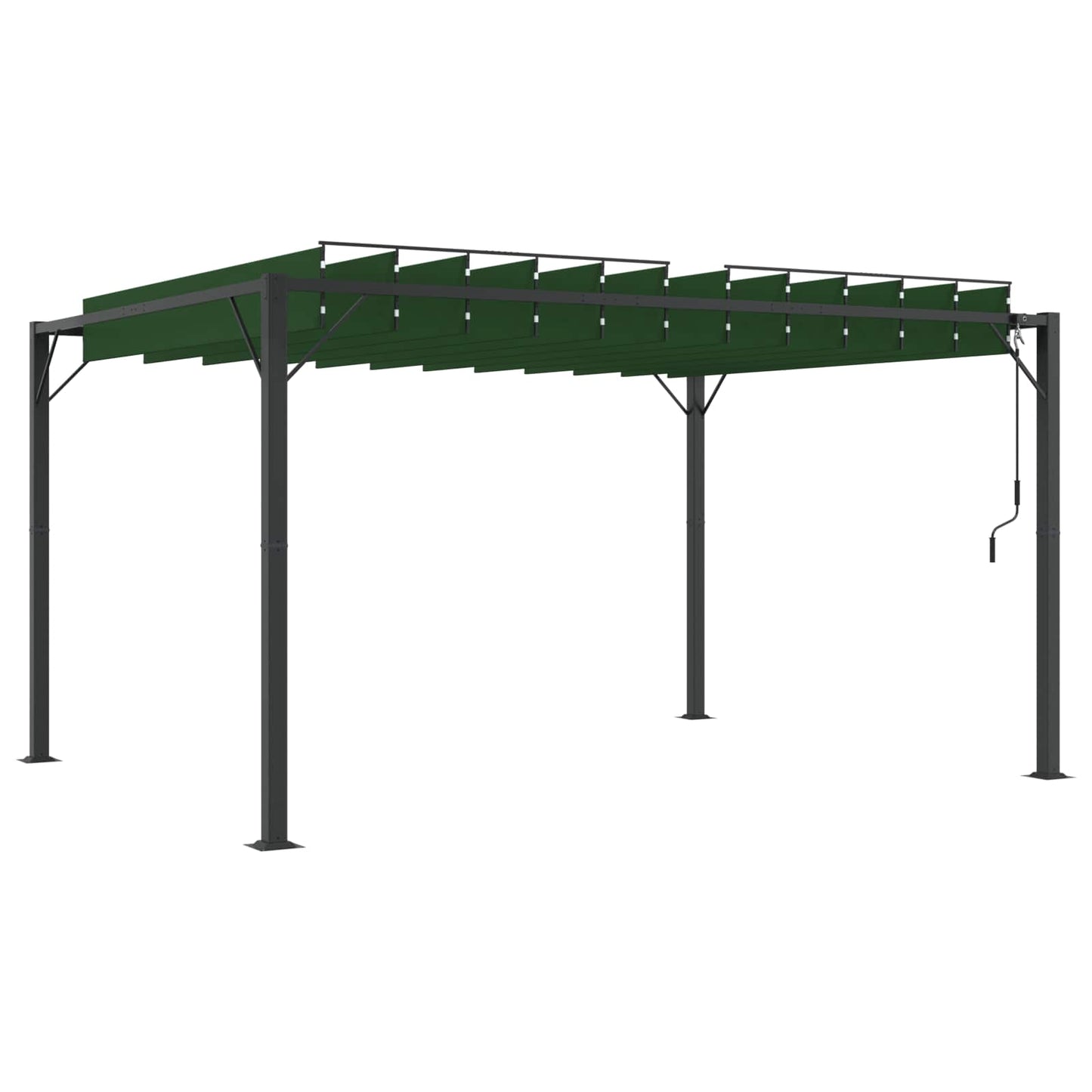 Gazebo con tetto ventilato Verde 3 x 4 x 2,14 m | homemem39