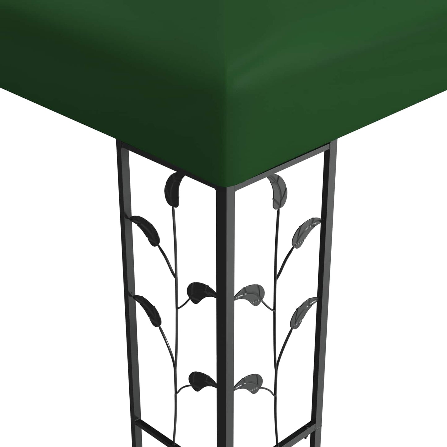 Gazebo 3 x 3 x 2,68 m Verde Poliestere e Acciaio | homemem39
