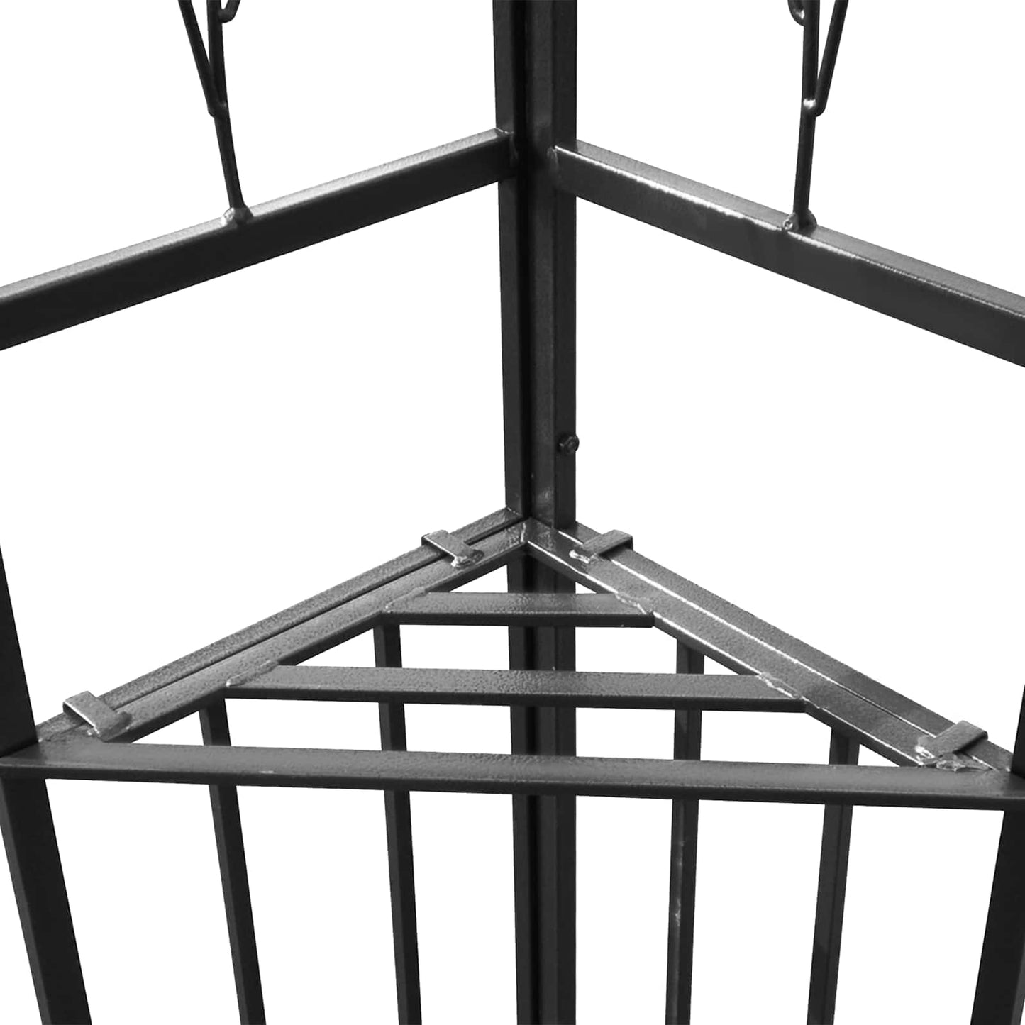 Gazebo 3,97 x 2,96 x 2,68 m Rosso Vino Poliestere e Acciaio | homemem39