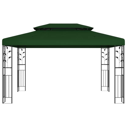 Gazebo 3,97 x 2,96 x 2,68 m Verde Poliestere e Acciaio | homemem39