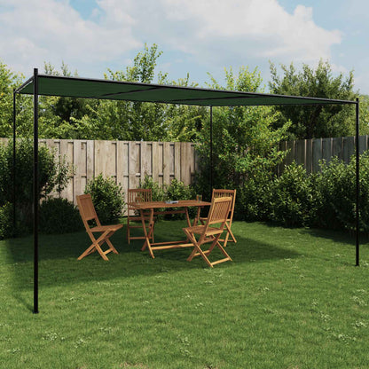 Gazebo 4 x 3,98 x 2,67 m Verde Poliestere e Acciaio | homemem39