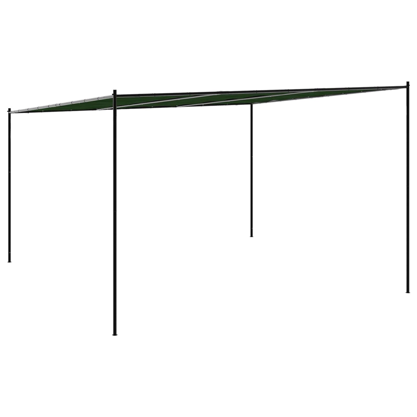 Gazebo 4 x 3,98 x 2,67 m Verde Poliestere e Acciaio | homemem39