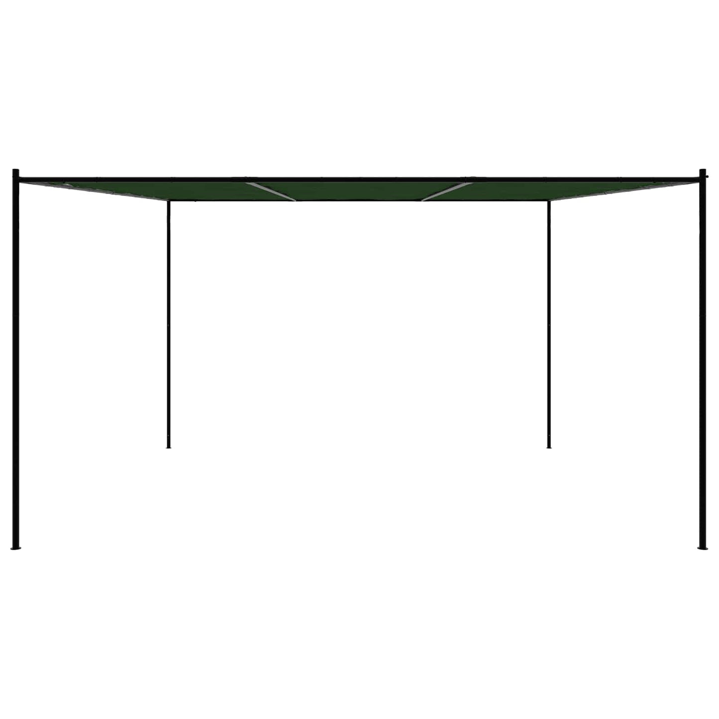 Gazebo 4 x 3,98 x 2,67 m Verde Poliestere e Acciaio | homemem39