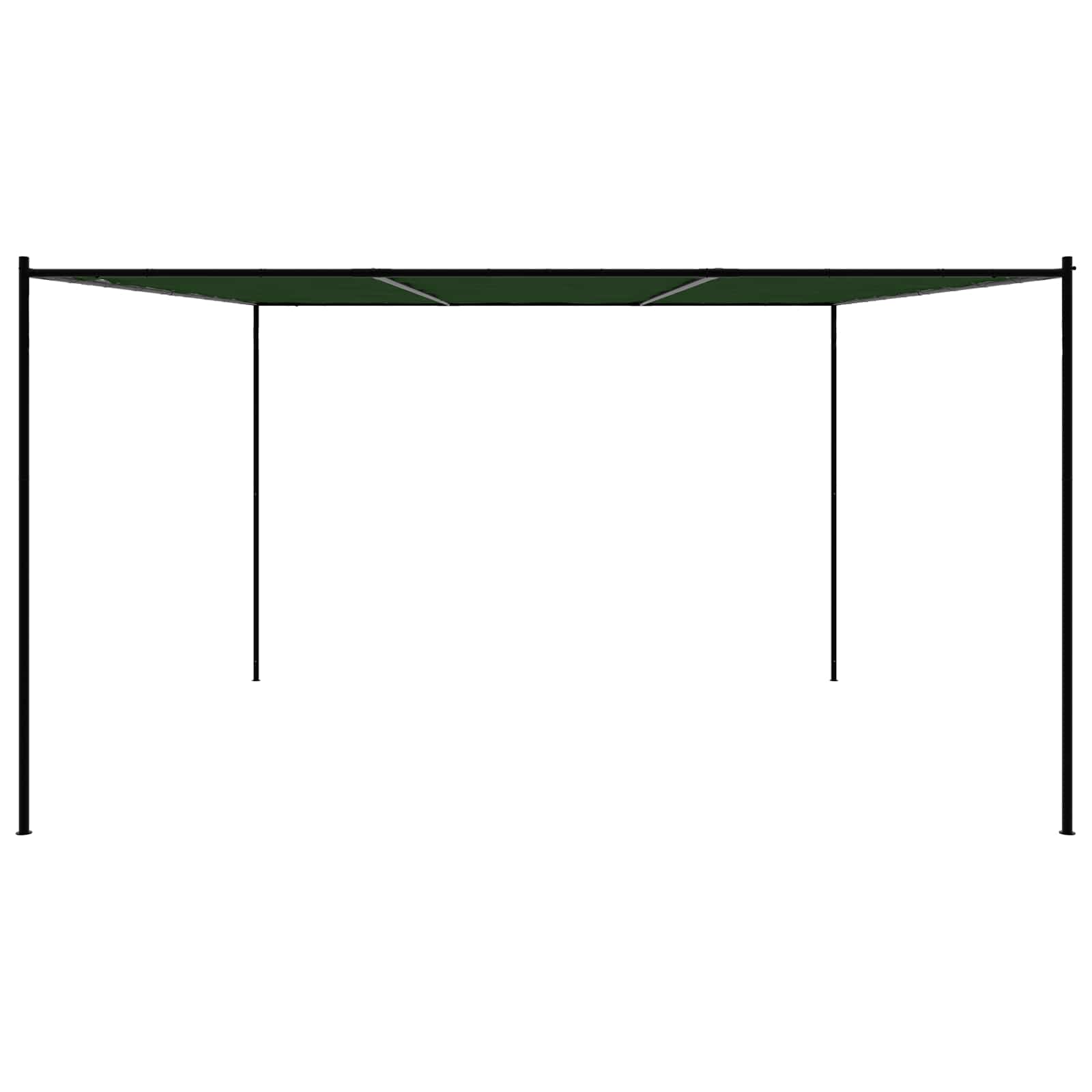 Gazebo 4 x 3,98 x 2,67 m Verde Poliestere e Acciaio | homemem39