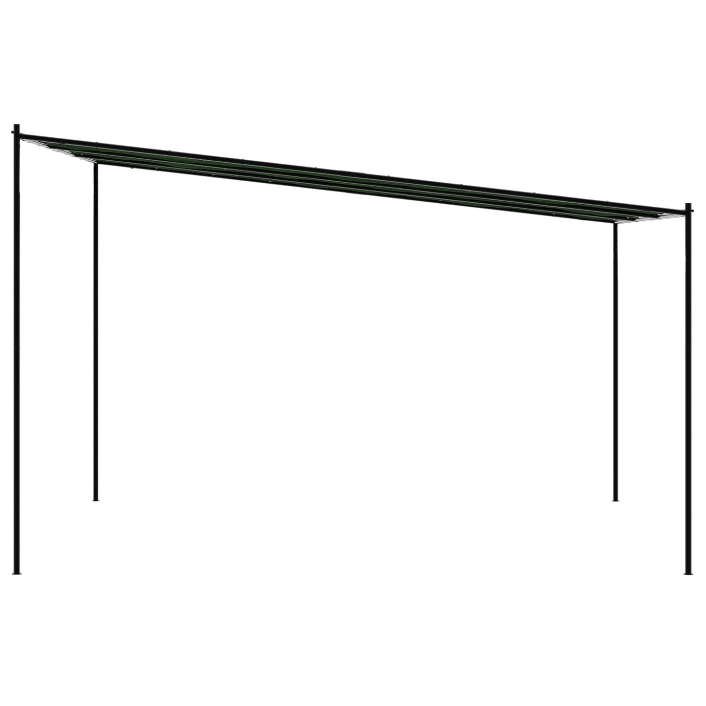 Gazebo 4 x 3,98 x 2,67 m Verde Poliestere e Acciaio | homemem39