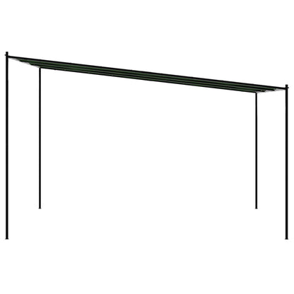 Gazebo 4 x 3,98 x 2,67 m Verde Poliestere e Acciaio | homemem39