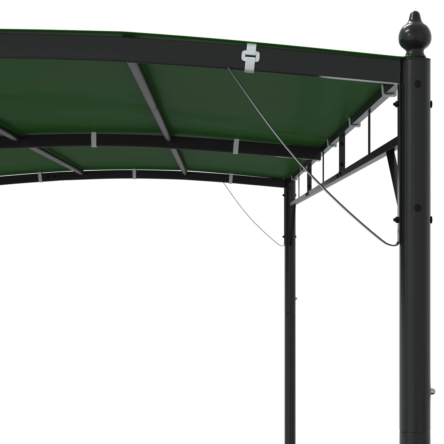 Gazebo 3 x 3 x 2,55 m Verde Tessuto e Alluminio 180 | homemem39
