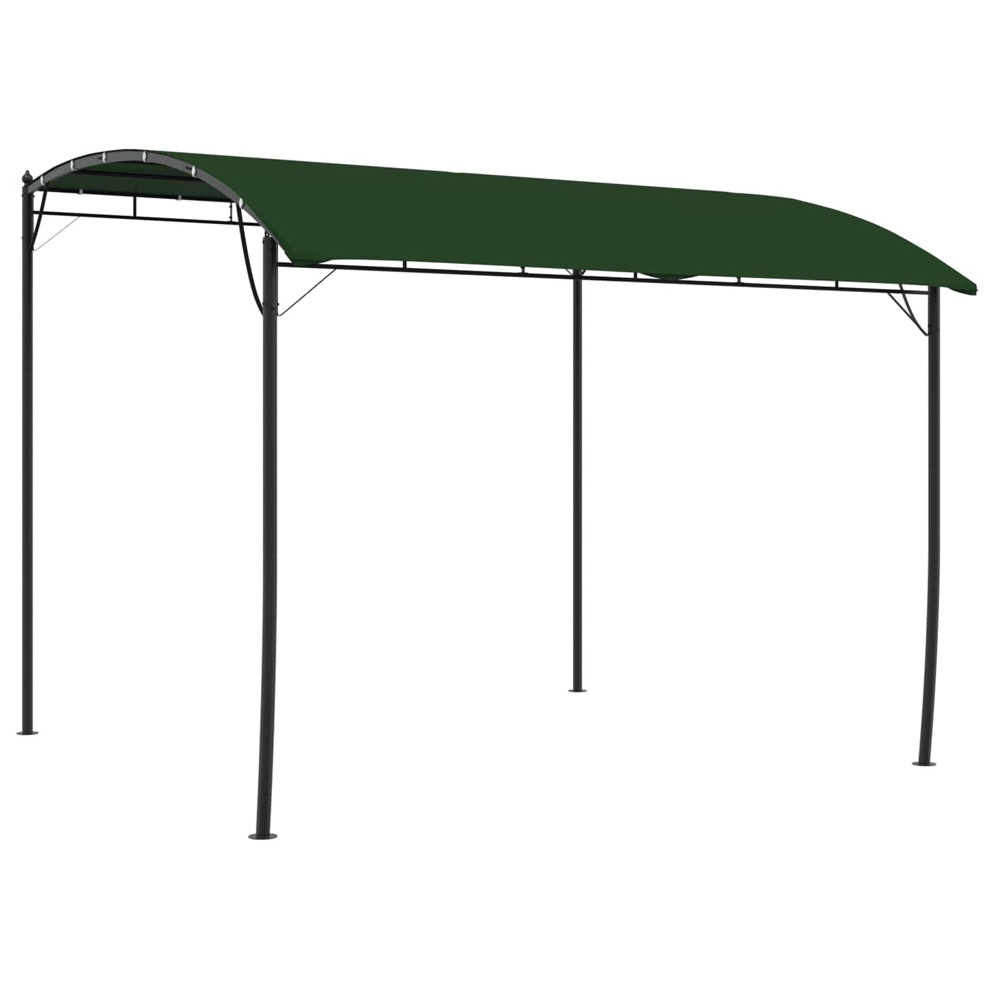 Gazebo 3 x 3 x 2,55 m Verde Tessuto e Alluminio 180 | homemem39