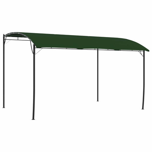 Gazebo 4 x 3 x 2,55 m Verde Tessuto e Alluminio 180 | homemem39