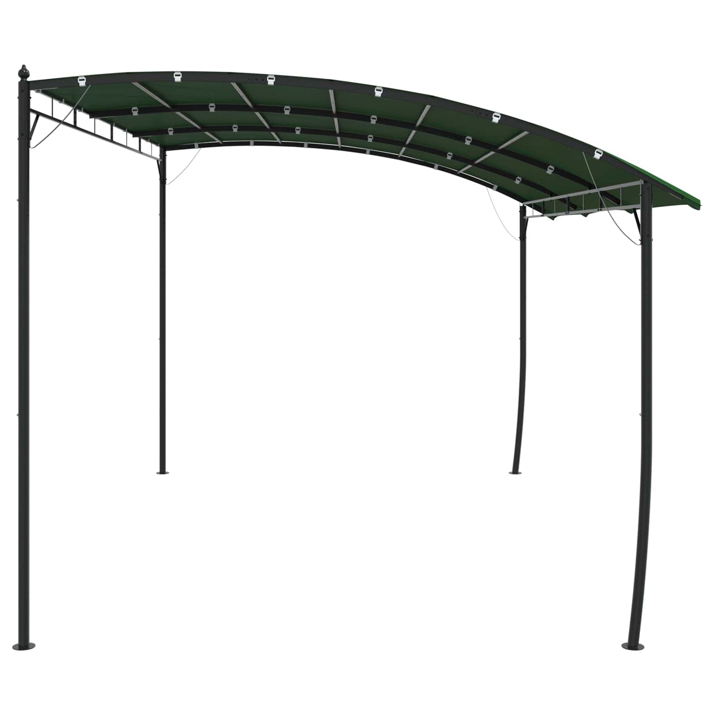 Gazebo 4 x 3 x 2,55 m Verde Tessuto e Alluminio 180 | homemem39