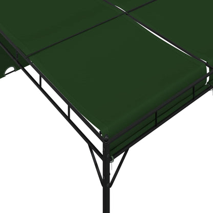 Gazebo 4 x 3 x 2,3 m Verde Poliestere e Acciaio | homemem39