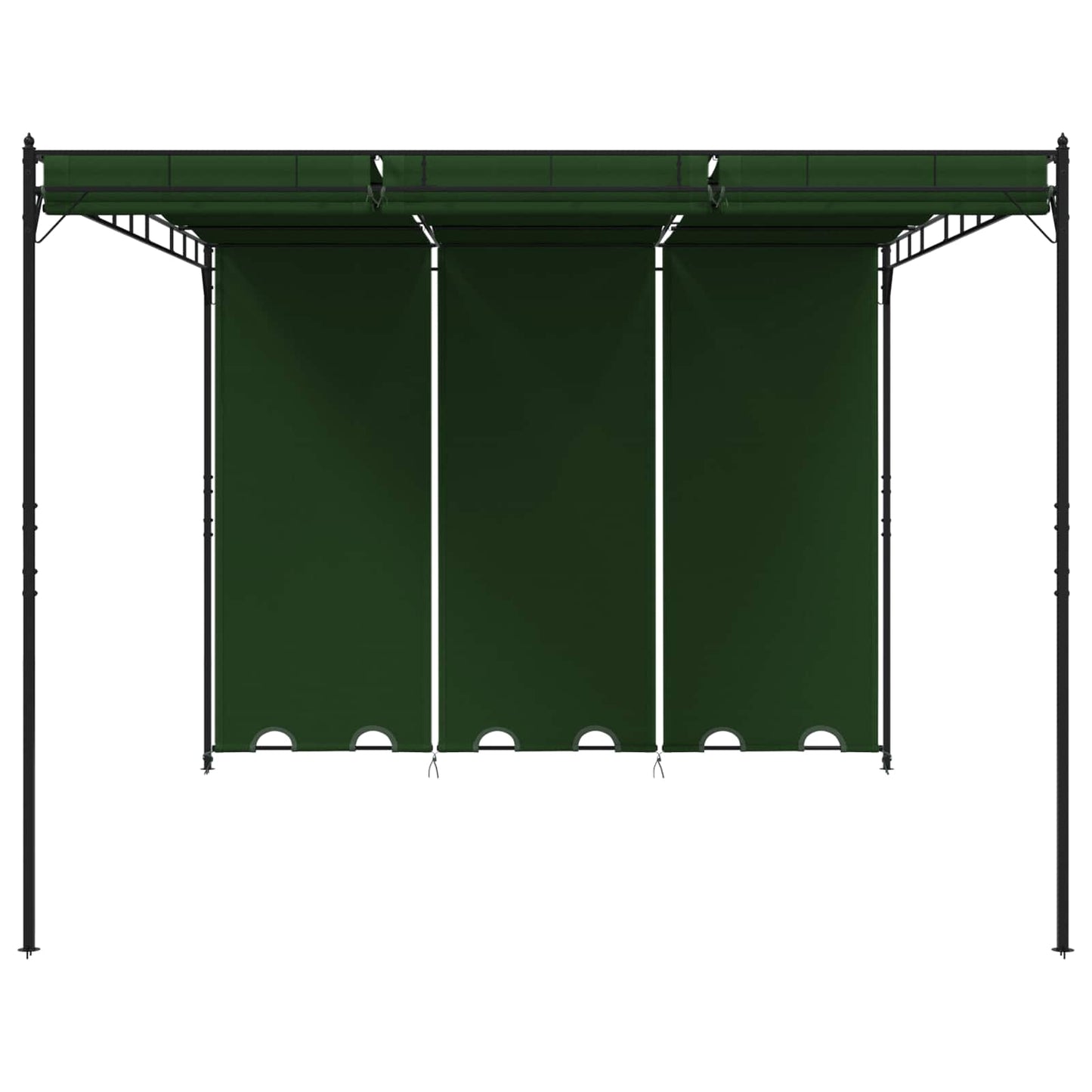 Gazebo 4 x 3 x 2,3 m Verde Poliestere e Acciaio | homemem39